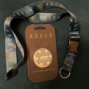 Adele Vegas official merch pop socket and lanyard